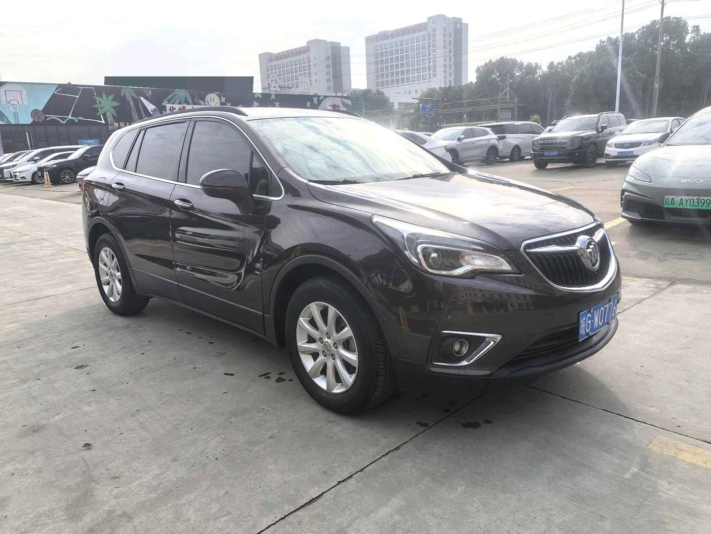 Used Buick Envision 2019 1.5T 20T 2WD Leading Edition rear view for China car export