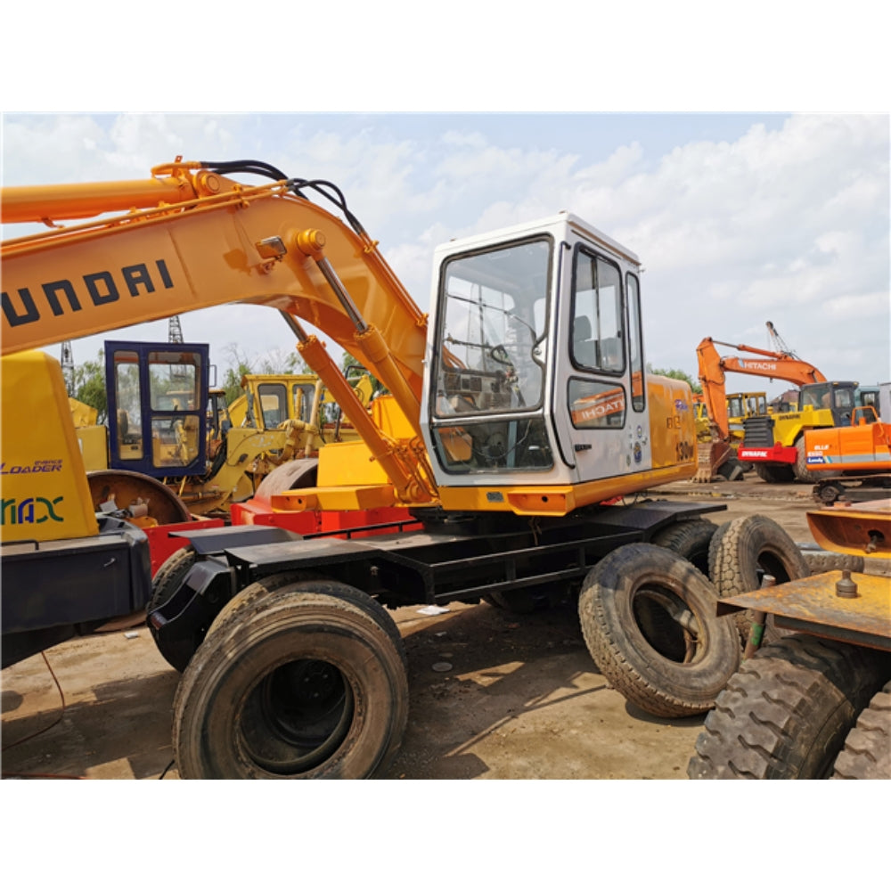 USED HYUNDAI 130W WHEEL EXCAVATOR