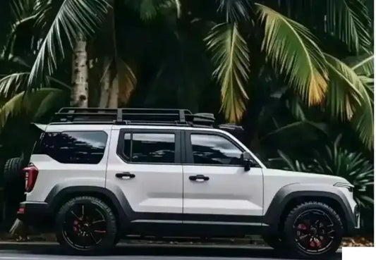 The tough exterior is eye - catching. When the rear seats are folded down, it instantly turns into a large bed