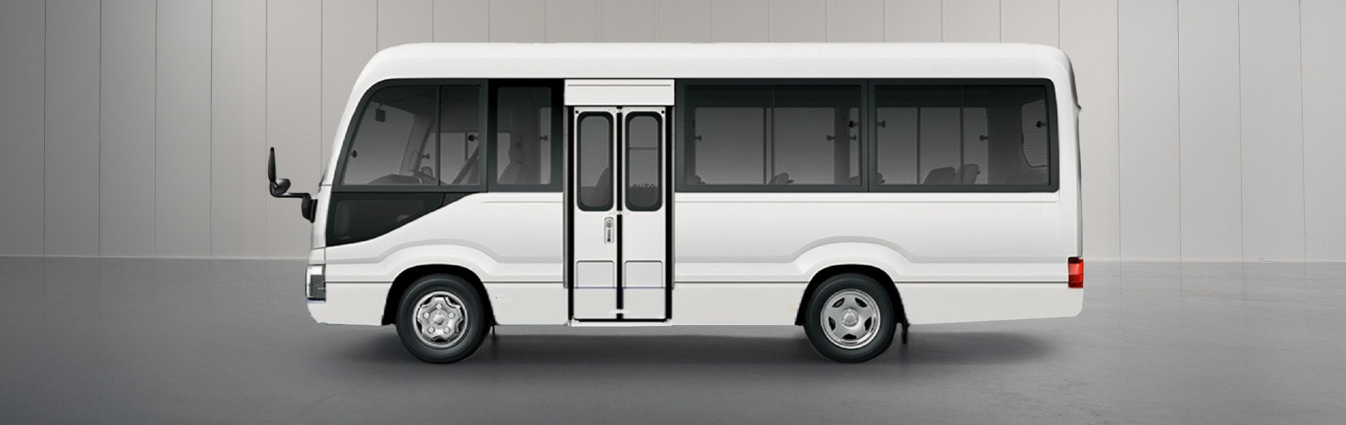 2025 Toyota Coaster 2.7L Fuel 5MT RWD 23-seater minibus exterior photo for China car export