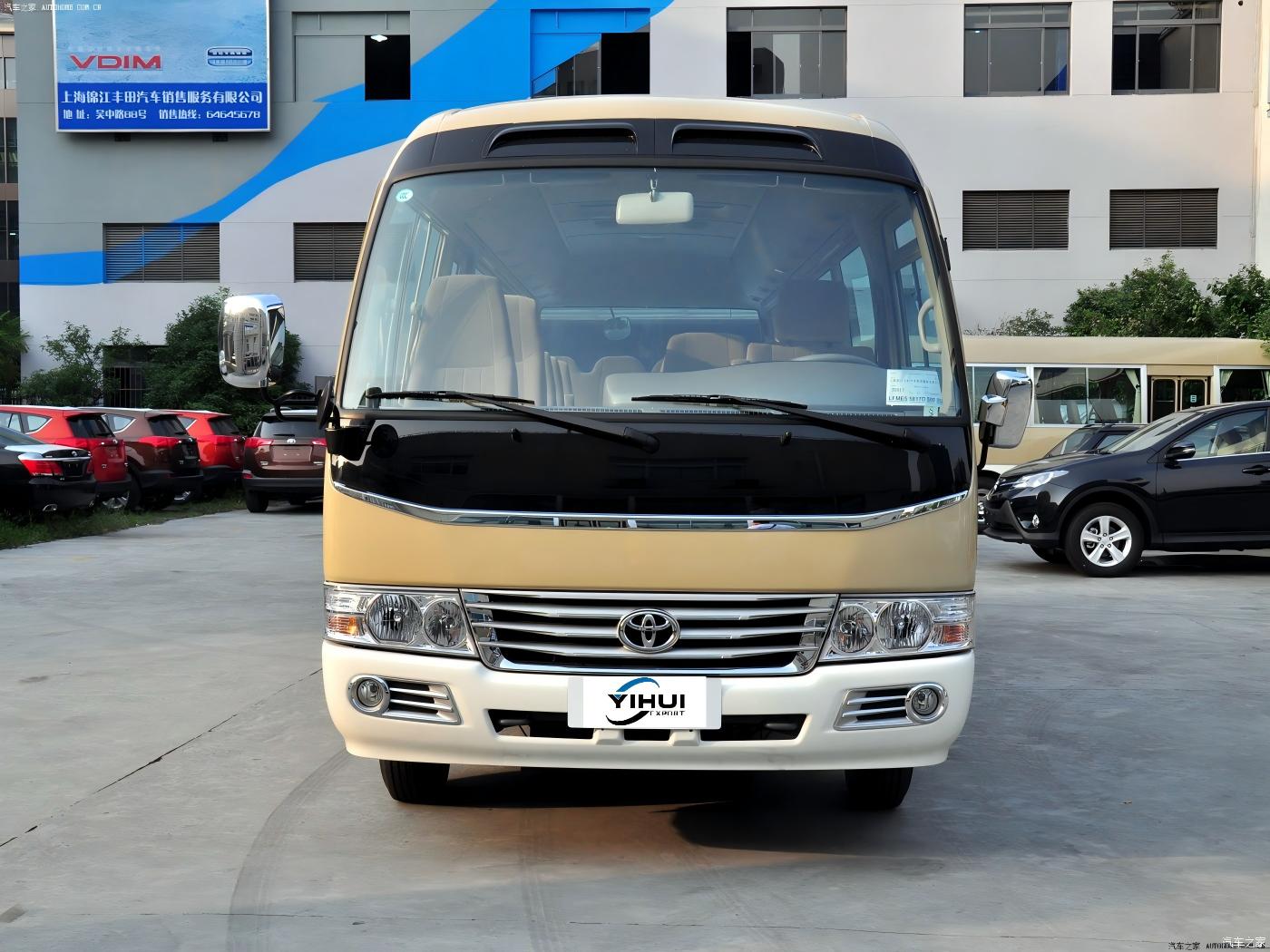 New Toyota coaster 4.0L 20 SEAT 9GR rear view for China car export