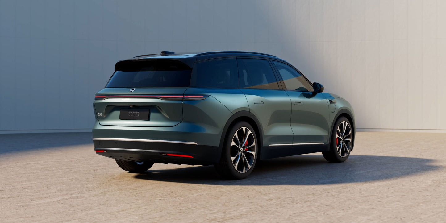NIO ES8 2025 75 kWh Administrative Edition BEV rear view for China car export