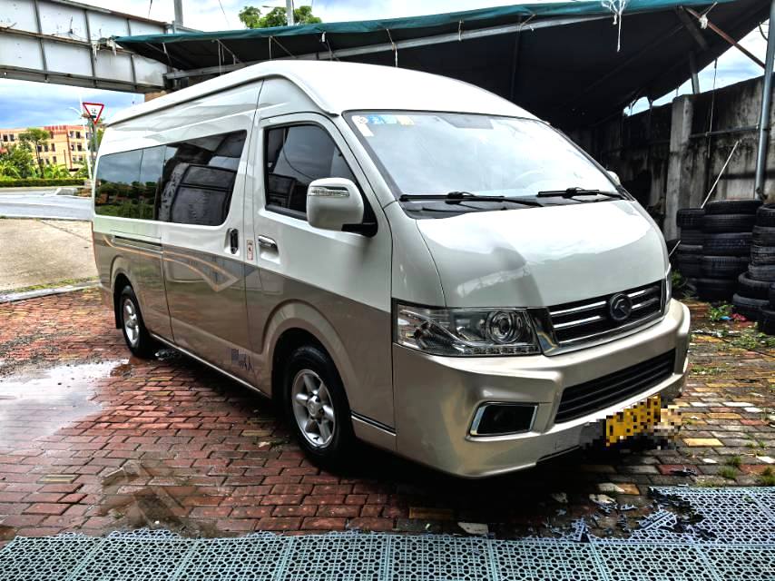Used King Long Kaige 2014 Model Year 2.4L 5-speed Manual Transmission Light Bus rear view for China car export