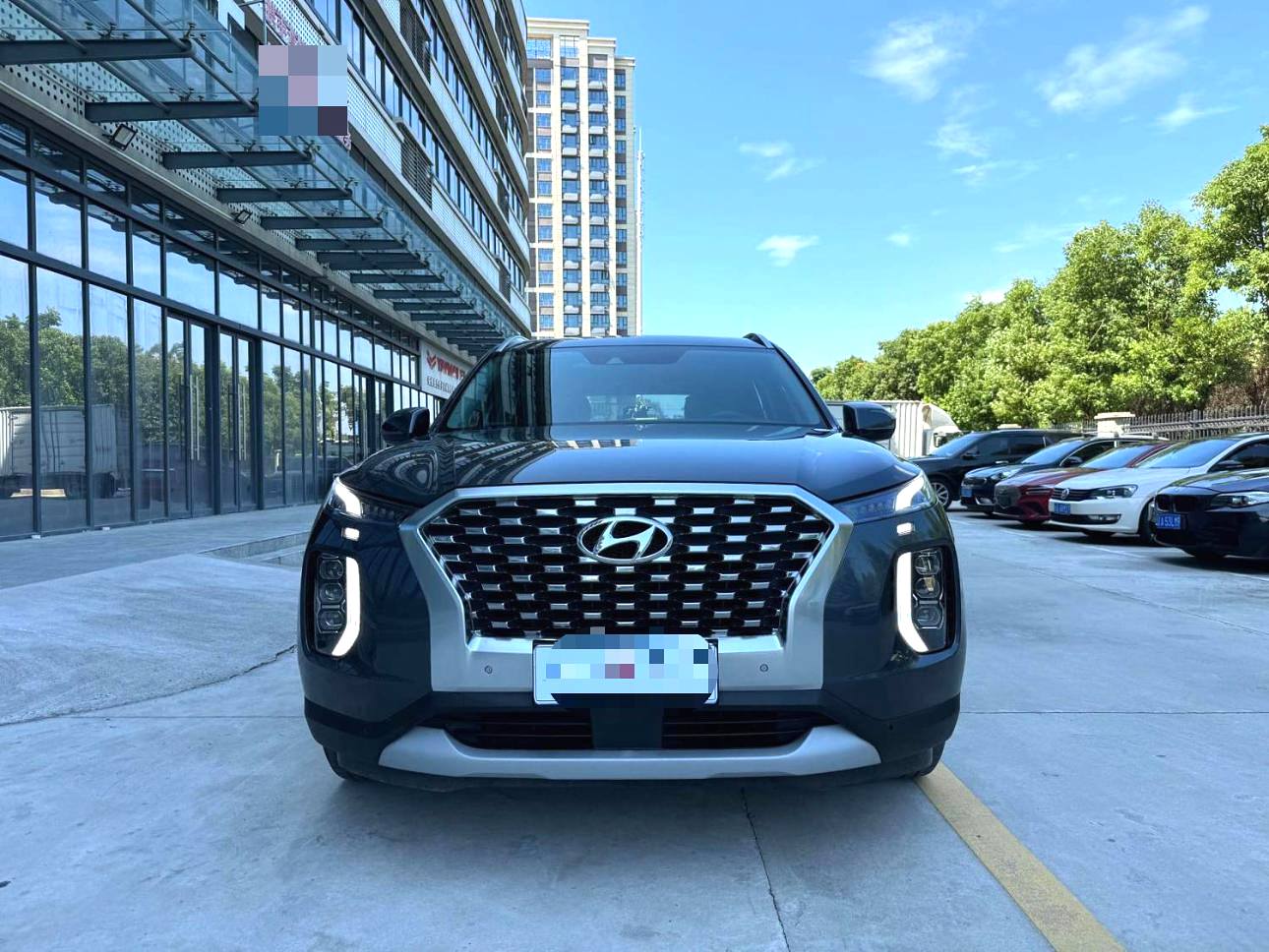 Used 2021 Hyundai Palisade 3.5L 4WD GLS (8-Speed Automatic) rear view for China car export