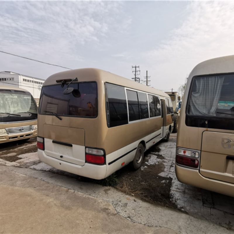Toyota Coaster 2011 model national ? Manual Gasoline front view for China car export