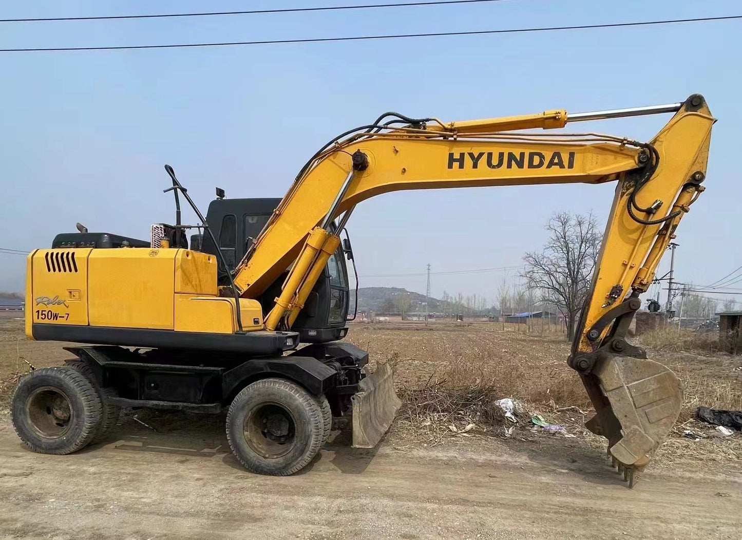 USED HYUNDAI 150W-7 WHEEL EXCAVATOR