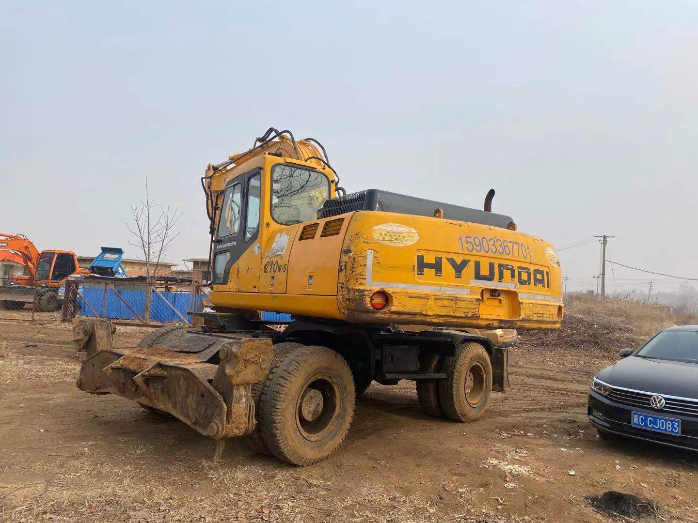 USED HYUNDAI R210W-5 WHEEL EXCAVATOR