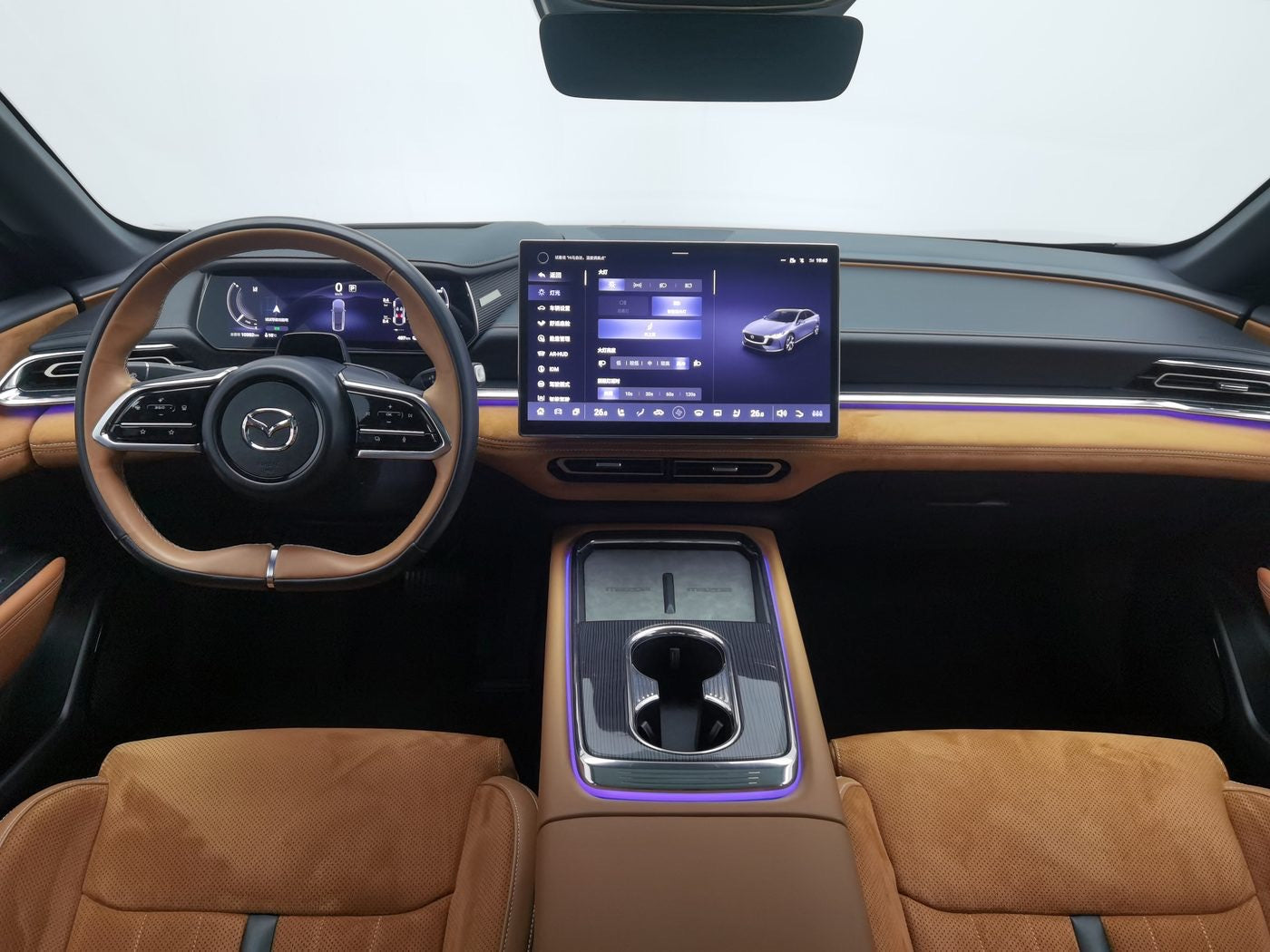Used Mazda EZ-6 2024 Pure Electric 600 Premium Edition dashboard view for China car export