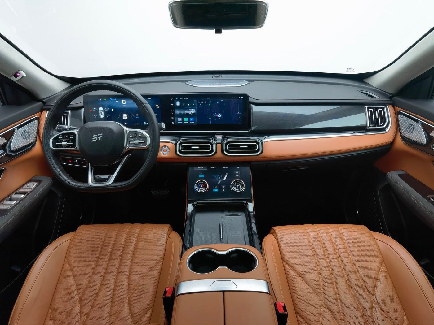 Used Jetour Shanhai L7 2024 1.5T 120km ULTRA 7-seater Plug-in Hybrid cargo space for China car export