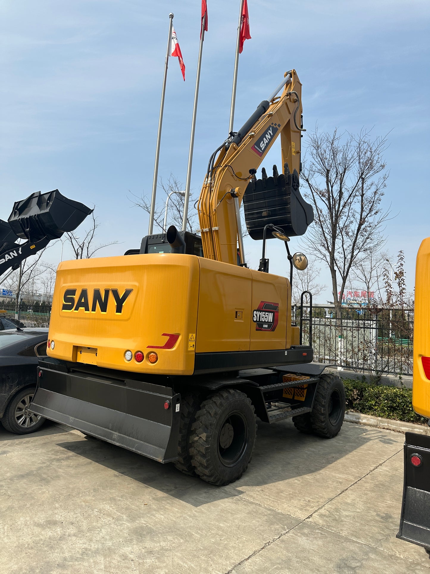 USED SANY SY155W EXCAVATOR