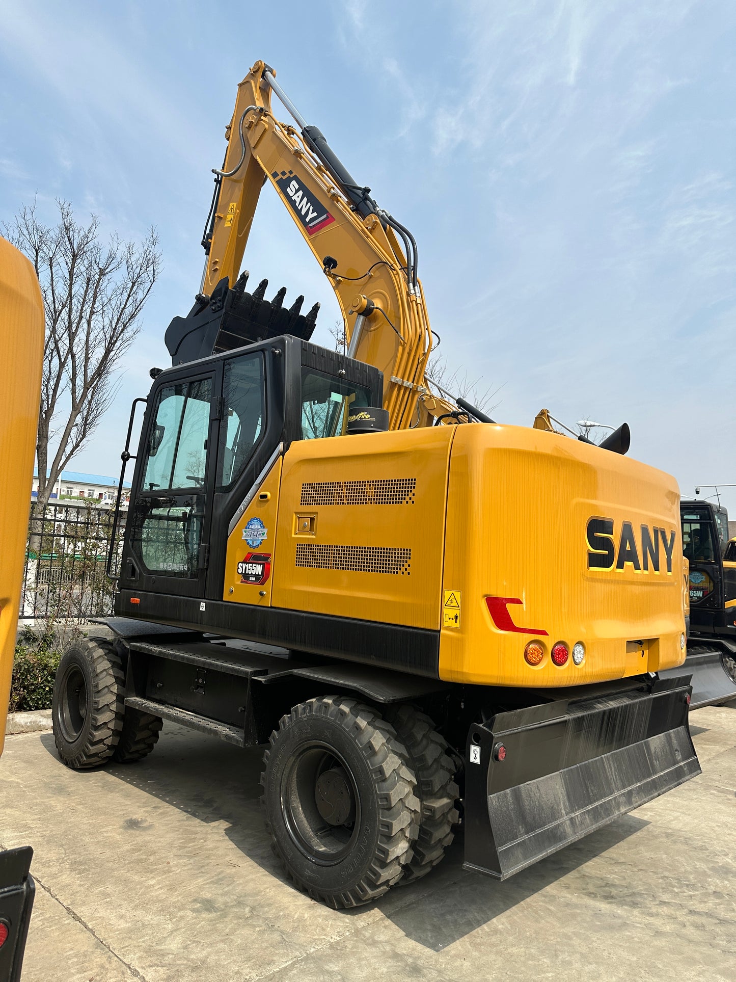 USED SANY SY155W EXCAVATOR